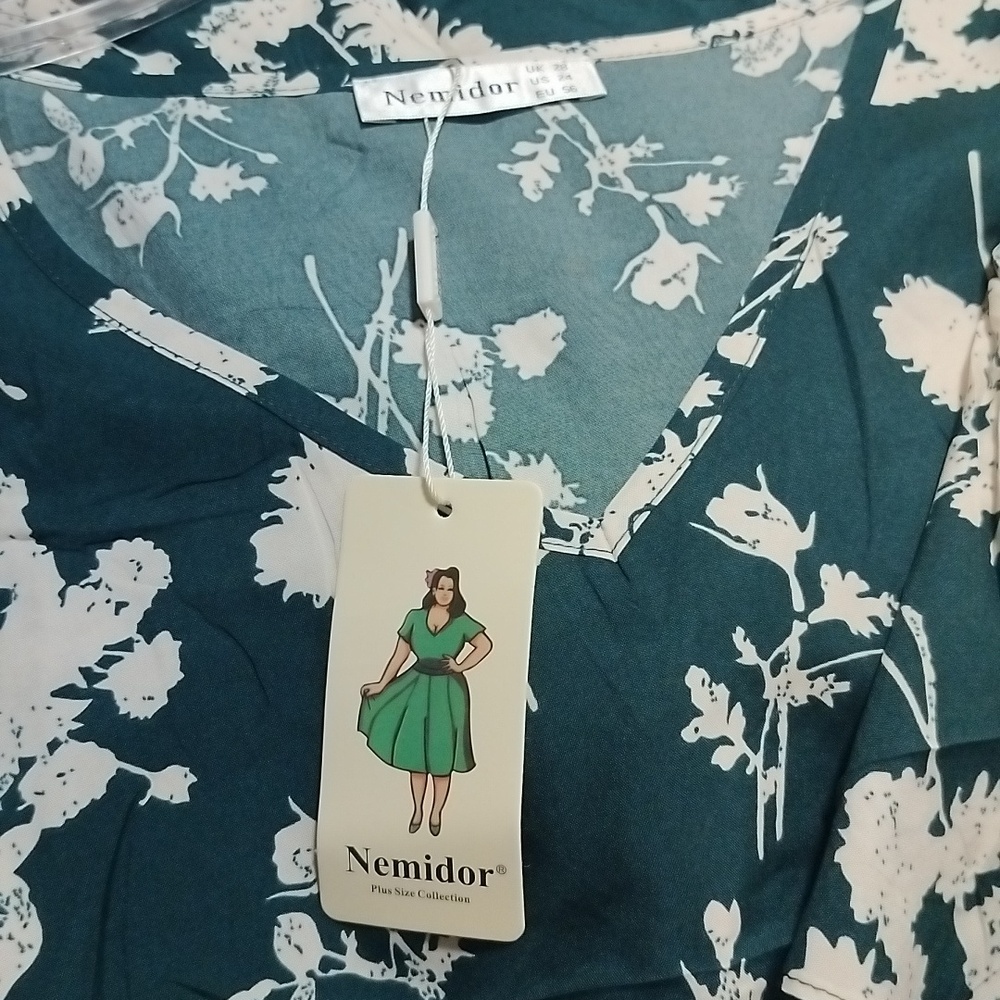 Floral Print Boho Cottagecore Maxi Dress Sundress With Pockets Sz 24 - Picture 7 of 13